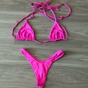 Frankie's Bikinis Hot Pink Swimwear